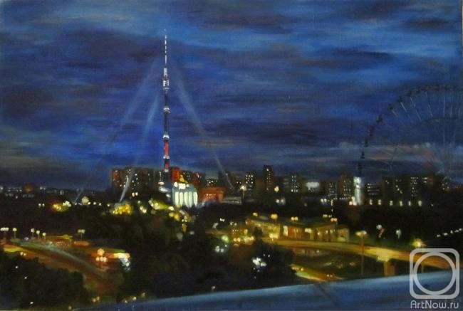 Manucharyan Aram. Moscow at night