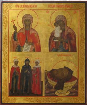 Four-part icon, 2nd half of the XIX century (restoration)