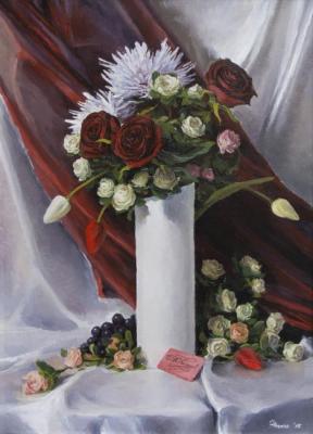 Still life with roses. Zhilov Andrey