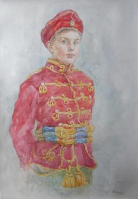 Boy in hussar uniform
