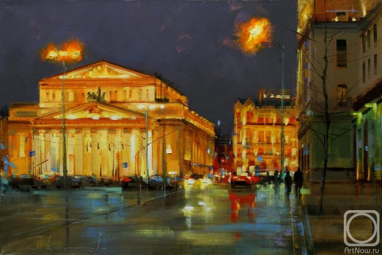 Shalaev Alexey. Night at the end of the year. Moscow, Theatre Square