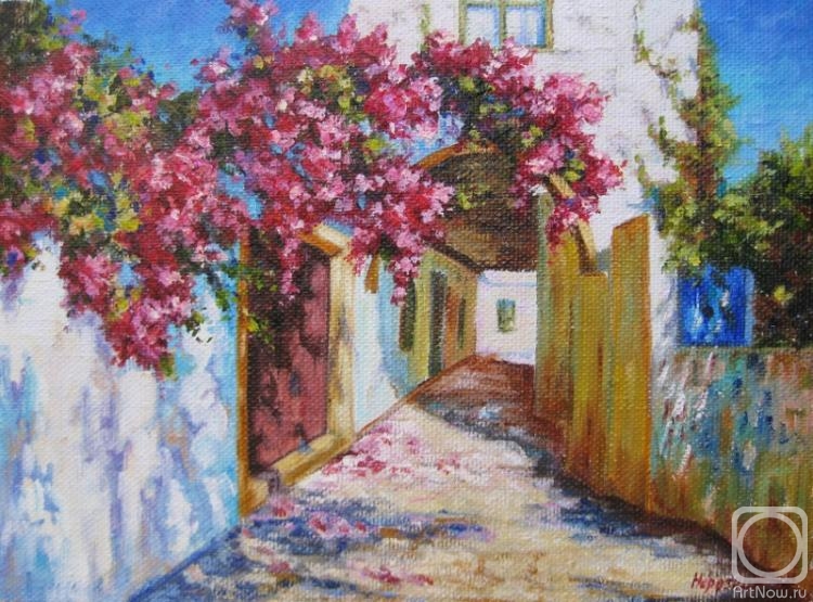 Neroznik Anna. Street in flowers