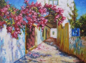 Street in flowers. Neroznik Anna