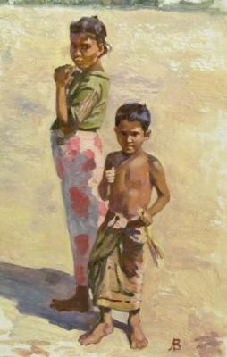 Lapovok Vladimir Abramovich. Bangladesh. Children of Bengal