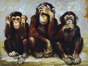 Three monkeys. Simonova Olga