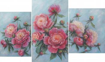 Composition with peonies