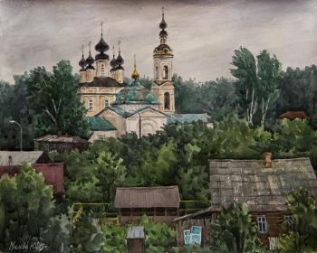 Trinity and Vvedenskaya churches, the city of Ples. Maslova Julea