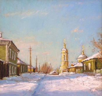 Winter... Kolomna. Holy Cross Church (etude). Gaiderov Michail