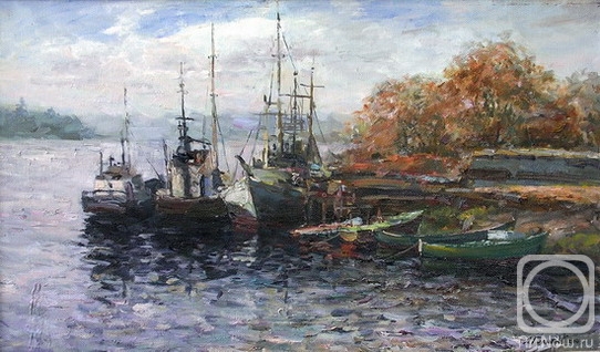 Galimov Azat. Fishing boats. Ladoga