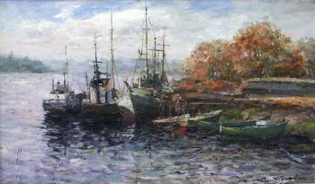 Fishing boats. Ladoga