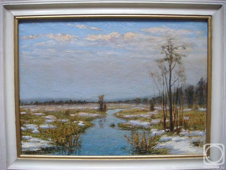 Lazarev Georgiy. Spring in the Don river flood-lands