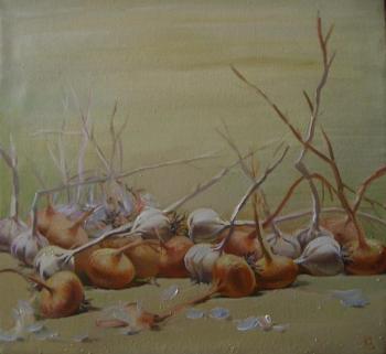 Onion and garlic. Zorkov Nikolay