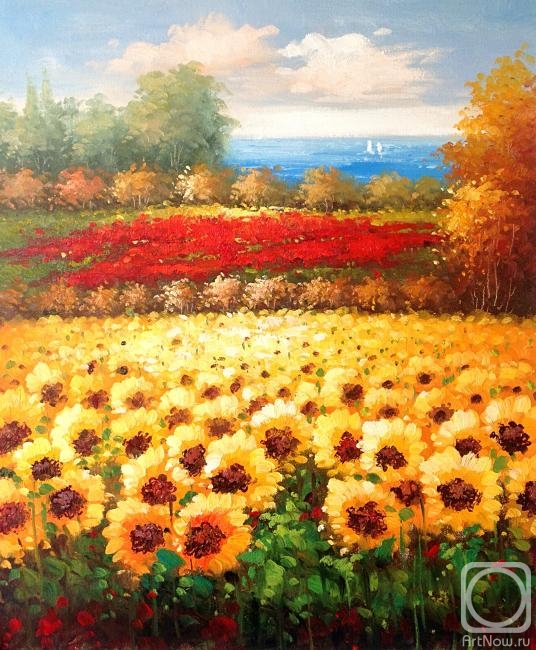 Minaev Sergey. Sunflowers