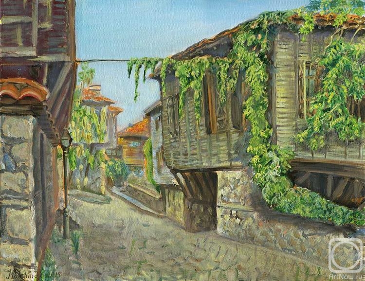 Kashina Eugeniya. Old Sozopol. Cyril and Methodius Street, Ethnographic Museum