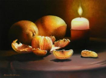 Still life with candle. Khrapkova Svetlana