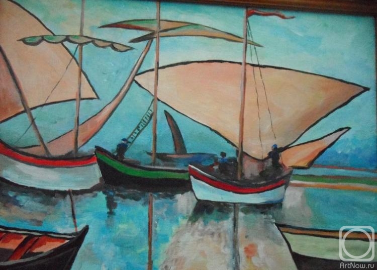 Tikhomirova Marina. Boats sail