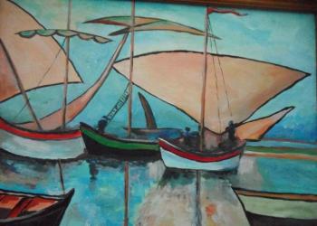 Boats sail. Tikhomirova Marina
