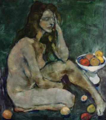 Nude with apples. Shcherbakov Igor