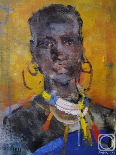 Shcherbakov Igor. Portrait of Africans in national costume