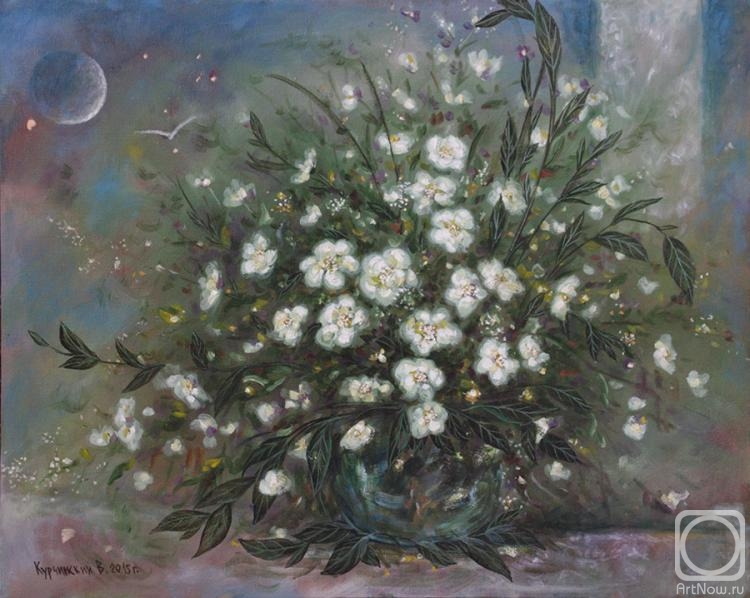 Kurchinskiy Vladimir. Bouquet in the moonlight