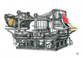 Mondrian's machine (Loom). Tzarevsky Yury