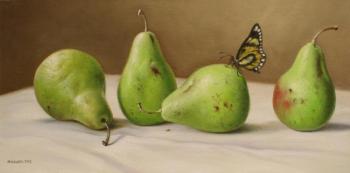 Pear with red flank (Pears And Butterfly). Zhaldak Edward
