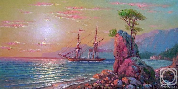 Kulagin Oleg. Sunrise at the Crimean coast