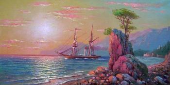 Sunrise at the Crimean coast. Kulagin Oleg