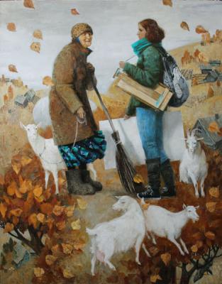 Meeting in Valentinovka-village