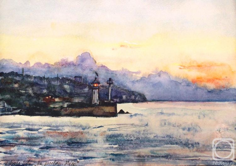 Ageeva-Usova Irina. At dawn. Lighthouse