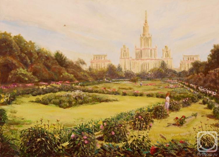 Yaskin Vladimir. Botanical Garden of Moscow State University . The beginning of June
