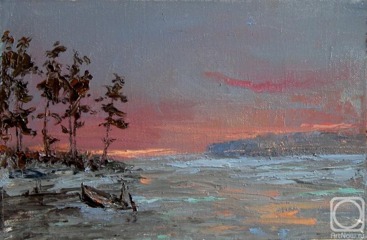 Solovev Alexey. Winter morning on the bay
