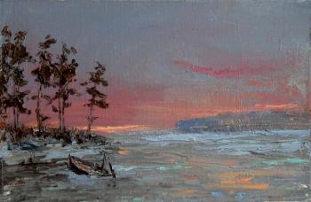 Winter morning on the bay. Solovev Alexey