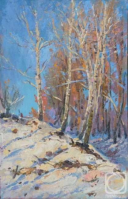 Arepyev Vladimir. Birches Warm Light