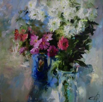 A series of works "I love flowers". Kosmeya. Anisimova Galina