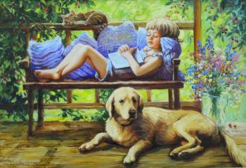 As it is good in the summer at dacha! (Sleeping Child). Simonova Olga