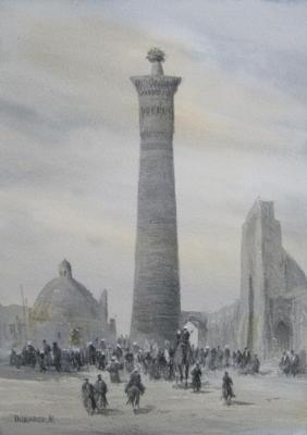 View of the Kalyan Minaret. Mukhamedov Ulugbek