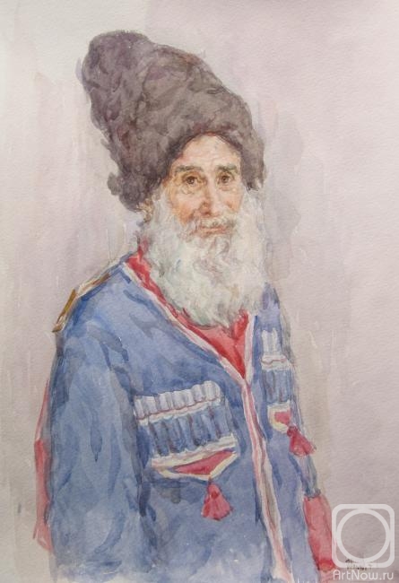 Shplatova Tatyana. Portrait of a Don Cossack
