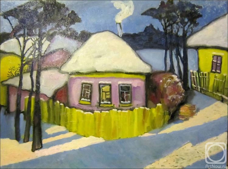 Ivanov Aleksandr. Winter - Lilac house