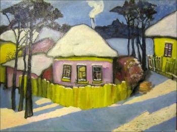 Winter - Lilac house (Snowy Countryside). Ivanov Aleksandr