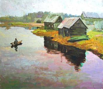 Landscape with a boat. Rudnik Mihkail