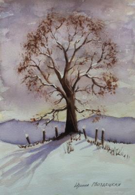 Lonely tree (educational work). Gvozdetskaya Irina