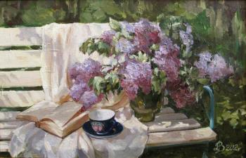 Картина «Сиреневое чаепитие»