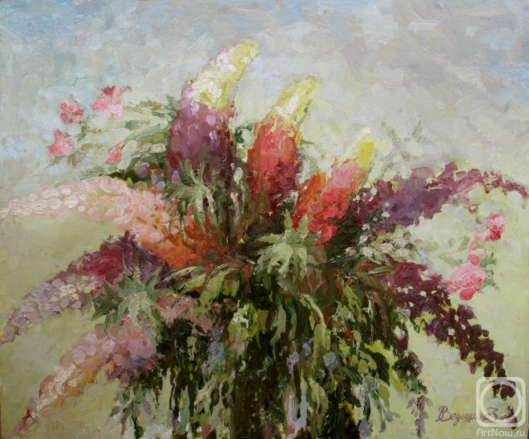 Vedeshina Zinaida. Bouquet of lupines