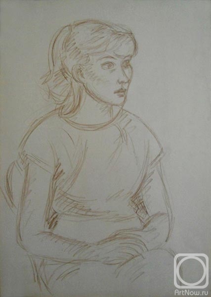 Gaganov Alexander. drawing girl