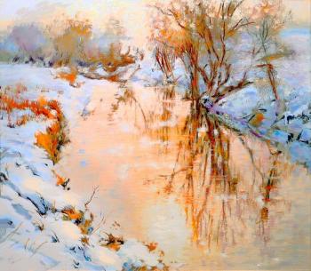 here bathed bullfinches. Kryukovskiy Aleksey