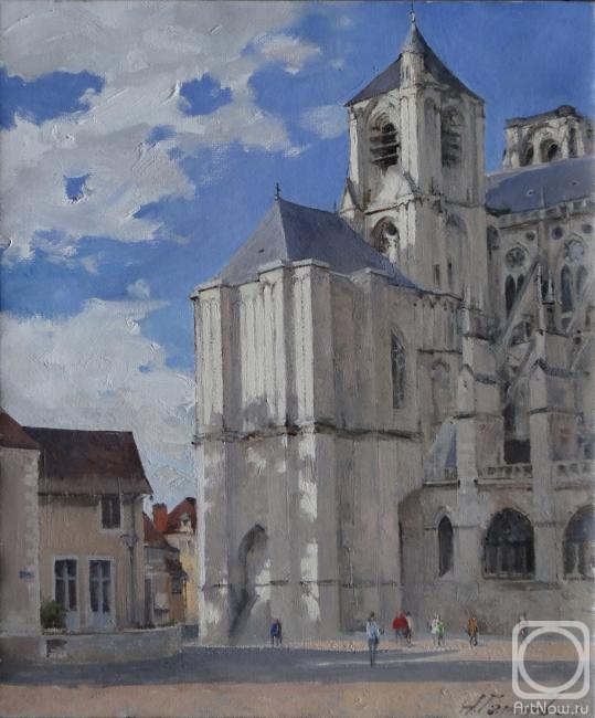 Galimov Azat. Clouds over the Bourges. la cathedrale St. Etienne