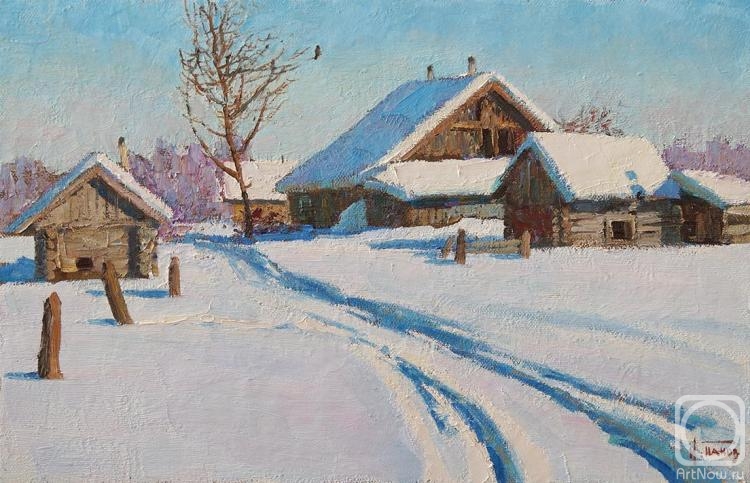 Panov Igor. In the winter the village