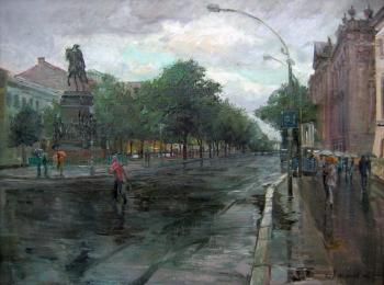 Berlin in Rain (Unter Den Linden). Loukianov Victor