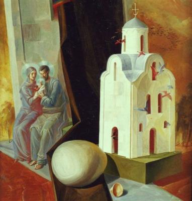 The wind rushed along the promised land (fragment of the left part of "The Dream of Peryn"). Kutkovoy Victor